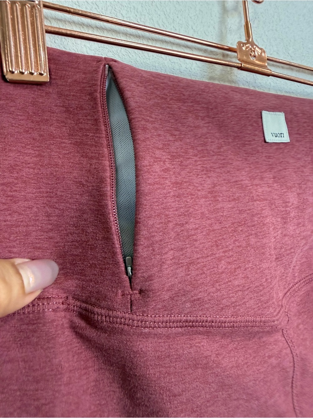 Vuori Daily Legging Heathered Mauve High Rise Yoga Pants Small - Picture 5 of 10